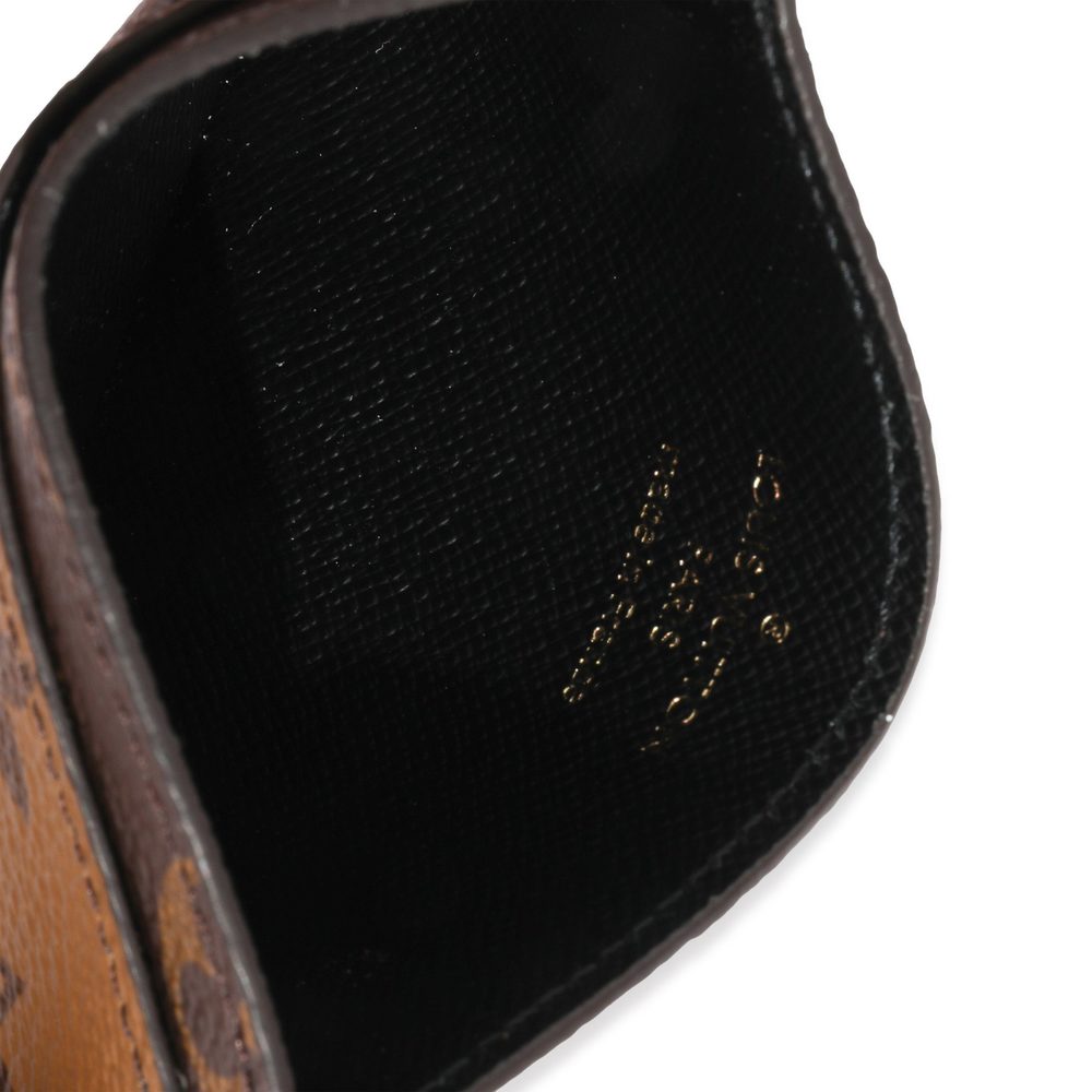 Louis Vuitton Canvas Monogram Reverse Card Holder - image 4